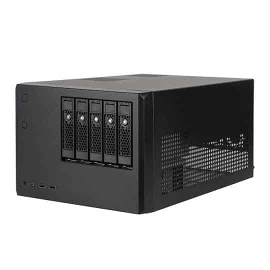 SilverStone SST-CS351B Micro-ATX Case with 5-bay SATA-SAS Hot-Swappable NAS Chasis